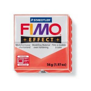 Modelovacia hmota FIMO Effect termotvrdnúca - 56 g - Transparentá Červená (kreatívne potreby)
