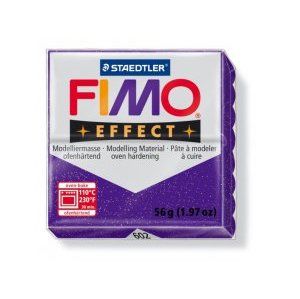 Modelovacia hmota FIMO Effect termotvrdnúca - 56 g - Trblietavá Fialová (kreatívne potreby)
