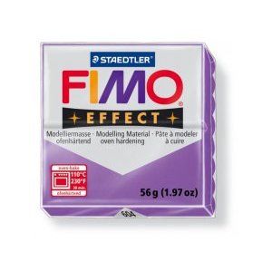 Modelovacia hmota FIMO Effect termotvrdnúca - 56 g - Transparentná Fialová (kreatívne potreby)