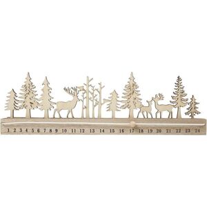 Drevený adventný kalendár - odpočítavanie 40 cm