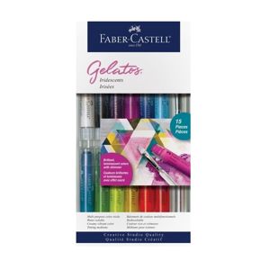 Akvarelové pigmentové pastely Gelatos Faber-Castell – Iridescent (krémové farby)