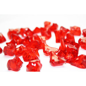 Kryštálové kamienky 50 g - Red (dekoračné potreby)