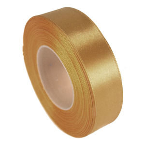 Saténová stuha 25 mm -  Brown Gold (kreatívne potreby)