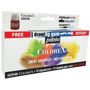 Akvarelový atrament Colorex Pebeo / set 6 x 20 ml
