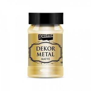 Dekoračná farba Pentart metalická matná 100 ml Gold (Akrylová farba metalická )