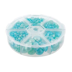 Set plastových perličiek | mentolové