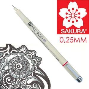 Technické pero SAKURA Pigma Micron 01 - 0.25 mm (Technické pera SAKURA)