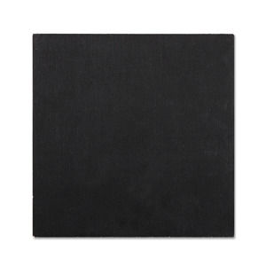 Šepsované plátno na lepenke 3 mm - Čierne - 25 x 25 cm (plátno na maľovanie)