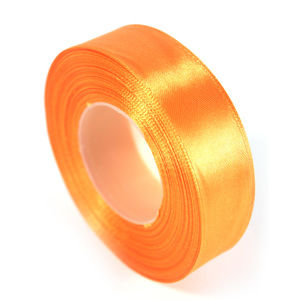 Saténová stuha 25 mm -  Orange (kreatívne potreby)