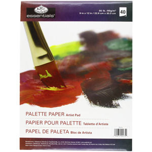 Jednorazové trhacie papierové palety - 40 ks  (umelecké maliarske palety)
