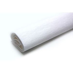 Krepový papier 50 x 200 cm - biely