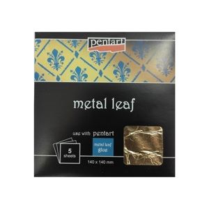 Metalické plátky 140x140mm - copper (Dekoračné potreby)