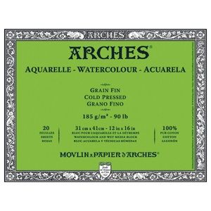 Výtvarný blok ARCHES® Aquarelle Watercolour Cold Pressed 26 x 36 cm (Výtvarný blok / rôzne formáty )