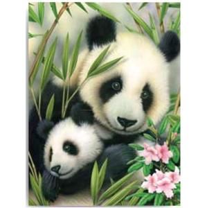 Kreatívny set na maľovanie - Panda s mláďatkom