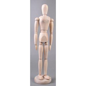 Drevený model ľudského tela - žena - 40 cm
