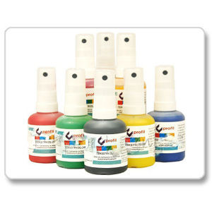 Farby na textil s rozprašovačom - 50 ml - Carmine (Farby na textil PROFIL)