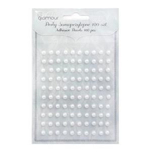 Dekoračné perličky 5 mm 100 ks / Off White (príslušenstvo na výrobu šperkov)