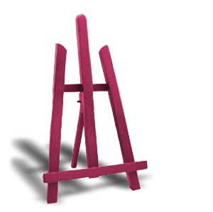 Maliarsky stojan stolový - 011M Ružová (maliarske stojany ARTMIE)