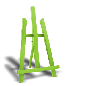 Maliarsky stojan stolový - 011M Zelená (maliarske stojany ARTMIE)