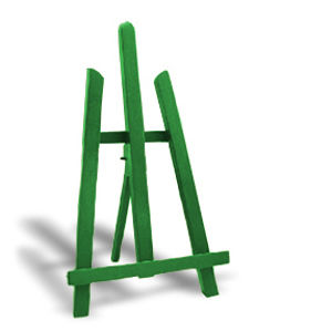 Maliarsky stojan stolový - 011M Tmavo zelená (maliarske stojany ARTMIE)
