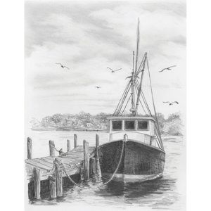 Sada na skicovanie Royal &amp; Langnickel - Fishing [Rybolov] (Pre deti od 8 rokov)