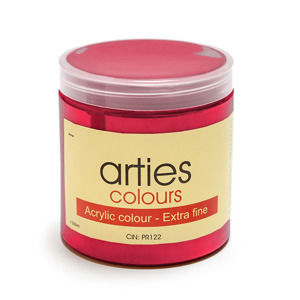 Akrylová farba Arties Colours 250 ml - Cadmium Red Deep - Hue (Akrylové farby Česká výroba)