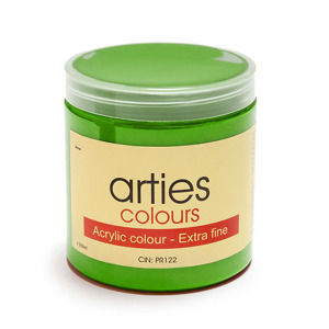 Akrylová farba Arties Colours 250 ml - Permanent Green Light (Akrylové farby Česká výroba)