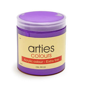 Akrylová farba Arties Colours 250 ml - Permanent Violet (Akrylové farby Česká výroba)