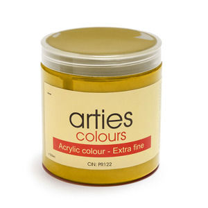 Akrylová farba Arties Colours 250 ml - Yellow Ochre Light (Akrylové farby Česká výroba)