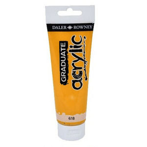 Akrylová farba Daler-Rowney GRADUATE 120 ml / 618 Cadmium yellow deep hue (akrylová farba Daler-Rowney Graduate)