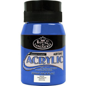 Akrylová farba Royal Essentials 500 ml / Dark ultramarine (Akrylové farby Royal &amp; Langnickel)