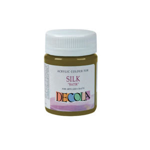 Akrylové farby na hodváb Decola Batik 50 ml / 723 Khaki (akrylové farby na hodváb Decola)