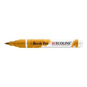 Akvarelové pero Ecoline brush pen / Deep Ochre 407 (Akvarelové pero Ecoline brush pen)