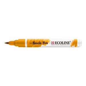 Akvarelové pero Ecoline brush pen / Deep Yellow 202 (Akvarelové pero Ecoline brush pen)