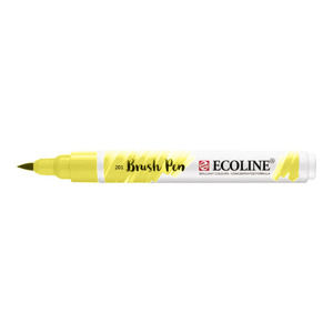 Akvarelové pero Ecoline brush pen / Light Yellow 201 (Akvarelové pero Ecoline brush pen)
