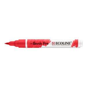 Akvarelové pero Ecoline brush pen / Scarlet 334 (Akvarelové pero Ecoline brush pen)