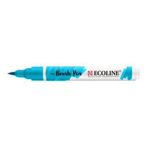 Akvarelové pero Ecoline brush pen / Turqouoisse Blue 522 (Akvarelové pero Ecoline brush pen)