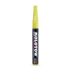 Fixka MOLOTOW™ GRAFX UV-FLUORESCENT PUMP SOFTLINER – žltá (kreatívne potreby)