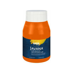 Javana Farba na svetlý a tmavý textil 500 ml / 58 Orange (farba na textil Kreul)