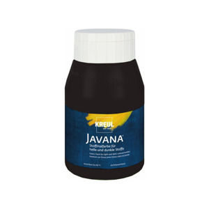 Javana Farba na svetlý a tmavý textil 500 ml / 61 Black (farba na textil Kreul)