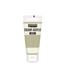 Krémová akrylová farba matná Pentart 60 ml Cream White (Krémová akrylová farba 60 ml / rôzne odtiene)