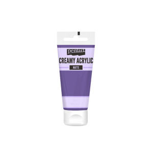 Krémová akrylová farba matná Pentart 60 ml Purple (Krémová akrylová farba 60 ml / rôzne odtiene)