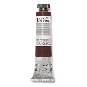 Olejová farba Umton -Burnt umber 20 ml (Olejové farby Česká výroba )