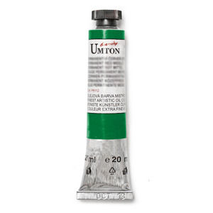 Olejová farba Umton -Cadmium-chromium green middle 20 ml (Olejové farby Česká výroba )