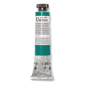 Olejová farba Umton -Cobalt green deep 20 ml (Olejové farby Česká výroba )