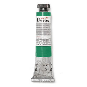Olejová farba Umton -Cobalt green light 20 ml (Olejové farby Česká výroba )