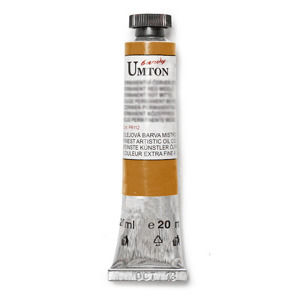 Olejová farba Umton -Gold ochre 20 ml (Olejové farby Česká výroba )