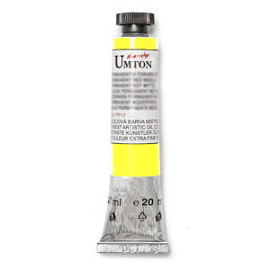 Olejová farba Umton -Helio gen. yellow light 20 ml (Olejové farby Česká výroba )