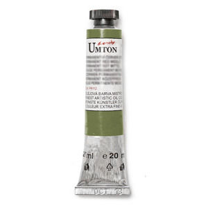 Olejová farba Umton -Olive green 20 ml (Olejové farby Česká výroba )