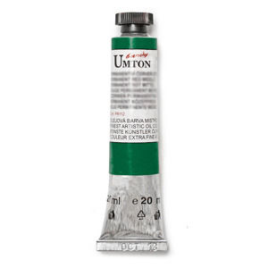 Olejová farba Umton -Oxide of chrome opaque 20 ml (Olejové farby Česká výroba )